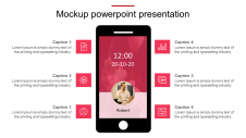 Mobile Mockup PowerPoint Presentation Template Slide